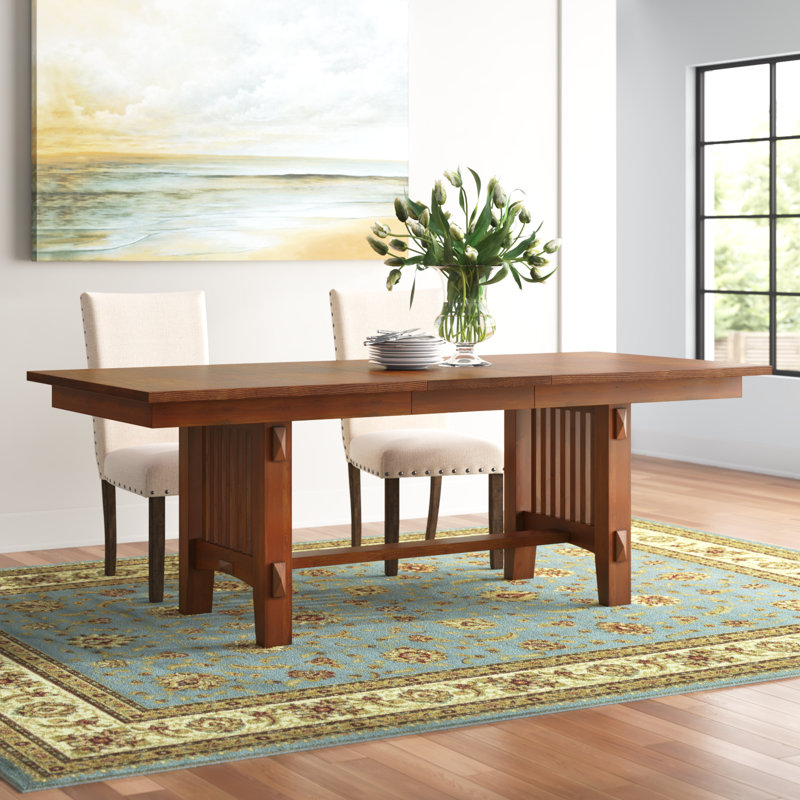 Isadore Extendable Solid Wood Dining Table
